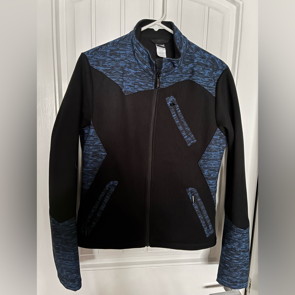 Cruel Women's Black and Blue Bomber Jacket NWOT size medium